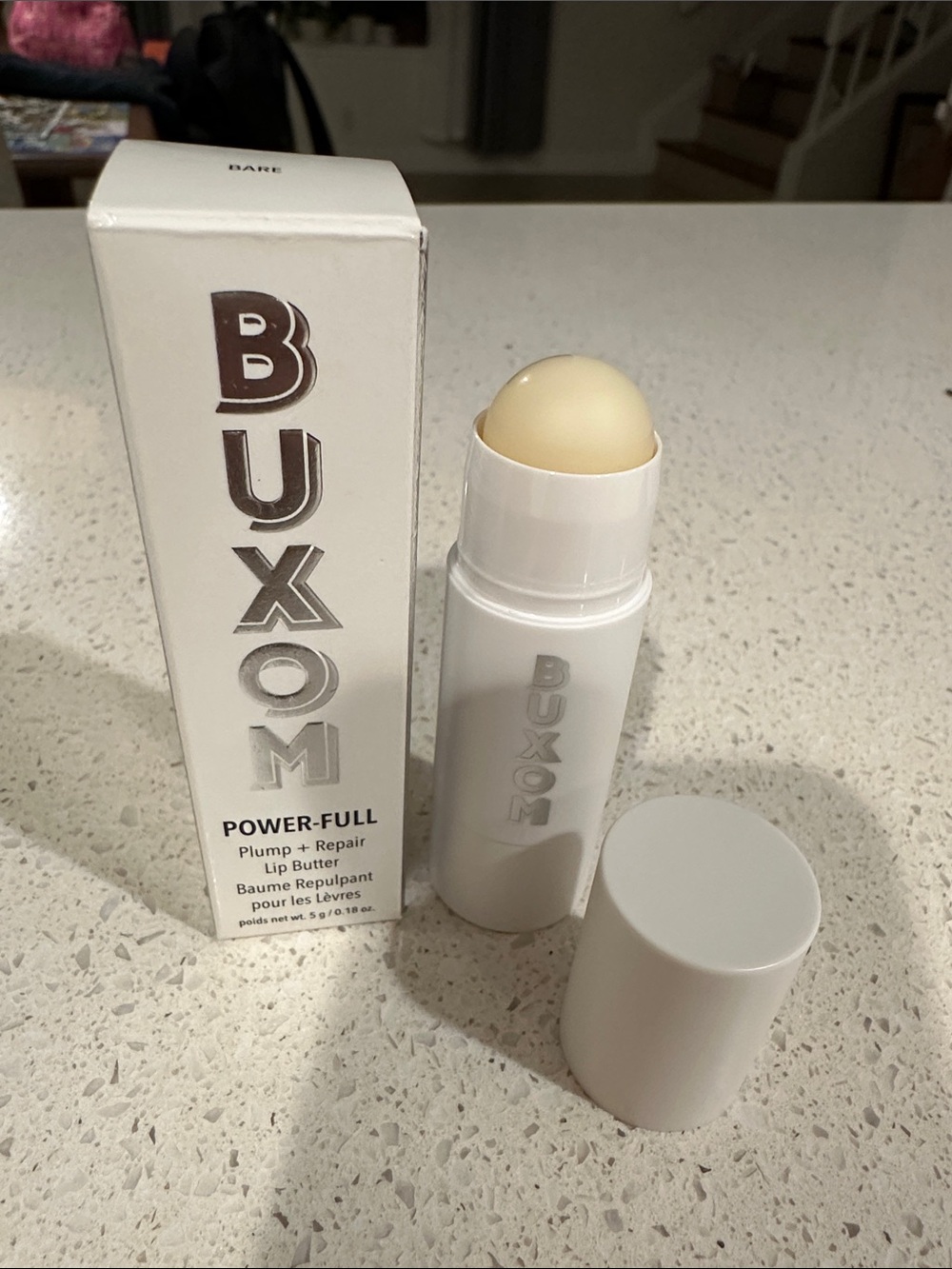 NIB Buxom Power Full Lip Balm Plump and Repair Lip Butter - Bare